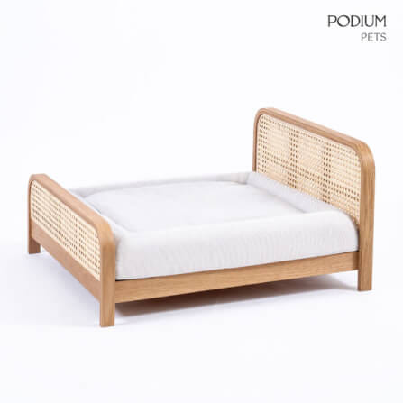 ที่นอนสัตว์เลี้ยง PODIUM PETS รุ่น CANE PET BED ขนาด 60X65X34 ซม. สีไม้ธรรมชาติ_2